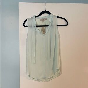 LOFT Soft Blue Sleeveless Blouse